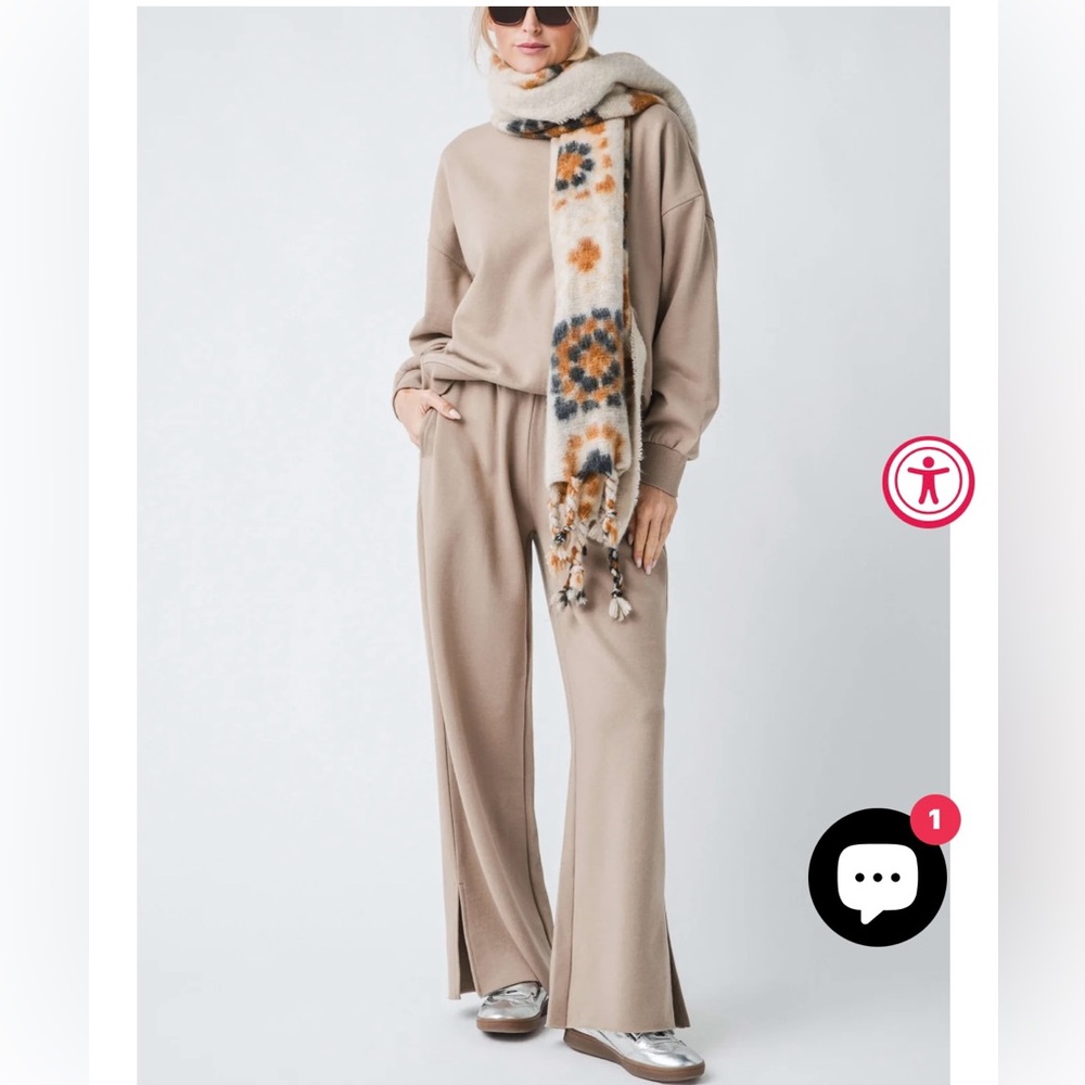 NWTS Risen sweatshirt and sweatpants set pants size small, sweatshirt medium.